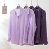 COICI紫色苎麻衬衫 | 今年夏天流行“紫色衬衫”，太显白了！【5-7天（不含周末）发货】 商品缩略图3