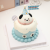 P011 “奶油霜手绘帕恰狗” 手绘蛋糕 商品缩略图1
