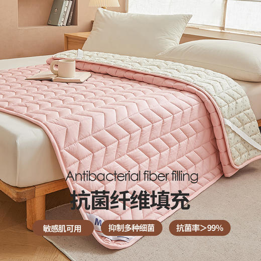 【初夏焕新】自然醒13070全棉卡通防滑床褥床垫13372抗菌床护垫四季通用薄款床褥垫防滑褥子席梦思保护垫床铺垫LN 商品图14