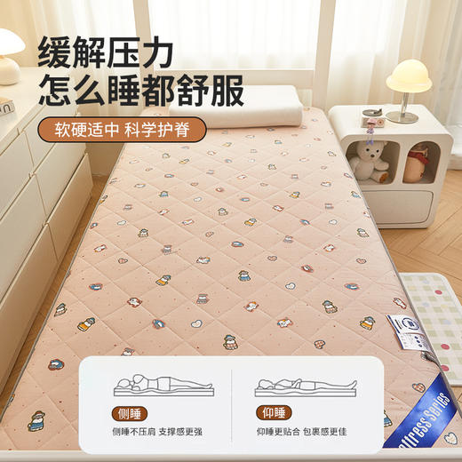 自然醒全棉纯棉抗菌三明治学生床垫4cm软垫床褥垫宿舍床垫家用卧室垫子可折叠LN 商品图5