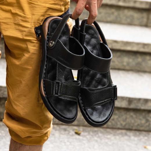 真皮轻便凉鞋 质感好穿｜百年品牌SACHA 男士夏季凉鞋 绅士凉爽 商品图0