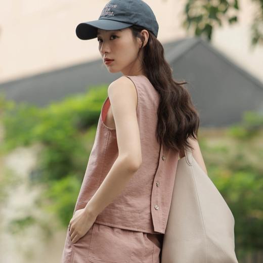 郎奴华菲岩石灰/粉色休闲套装｜不用搭配，一身时尚出街【预售3-7天发货】 商品图1