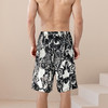红览桑蚕丝印花休闲短裤沙滩裤男士真丝透气舒适家AL25033 商品缩略图1