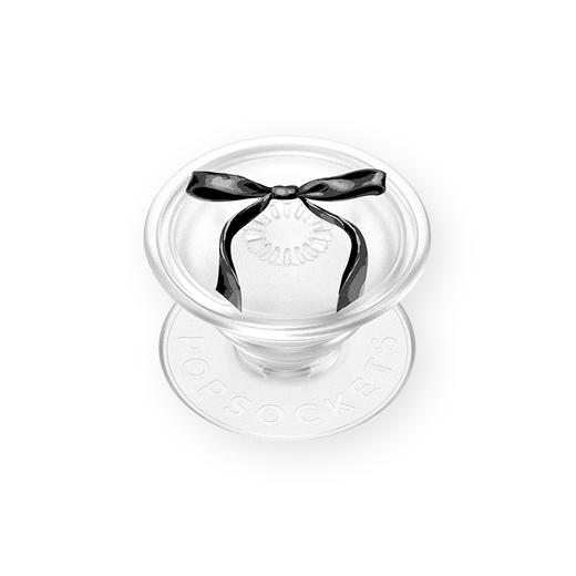 【甜】优雅缎带·黑 POPGRIP泡泡骚手机粘贴式气囊支架 Graphic平面系列 黑色 蝴蝶结 商品图0