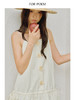 ForPoem 现货 25/SS原创设计立体花可调节吊带腰部抽褶连衣裙 商品缩略图4