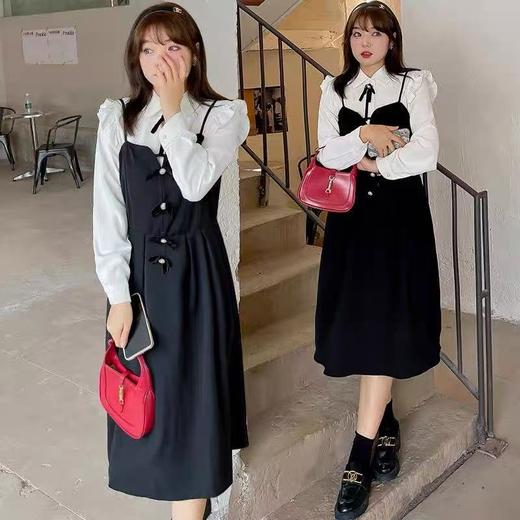 【诗铭洛可】XCY216收腰吊带裙蝴蝶结装饰A12-1/B20-2 商品图1