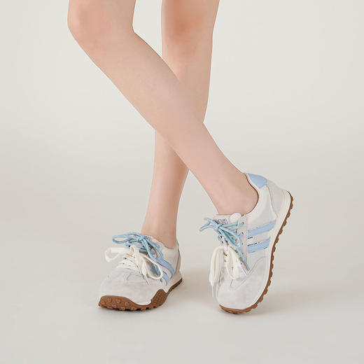 【夏季新款】西村名物2025年夏季新款舒适透气平底防滑系带休闲运动鞋T25CM39211 商品图3