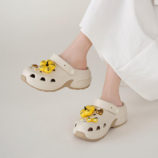 【夏季新款】西村名物2025年夏季新款舒适厚底包趾后空拖鞋T25AH16451 商品图8