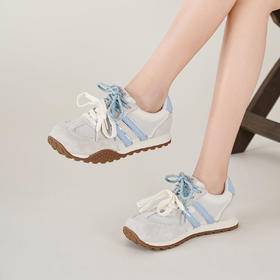 【夏季新款】西村名物2025年夏季新款舒适透气平底防滑系带休闲运动鞋T25CM39211