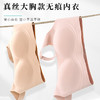 丁摩真丝大胸薄款无痕内衣 桑蚕丝一片式软支撑收副乳文胸AL257 商品缩略图1