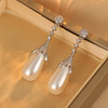 雀说长款设计水滴珍珠耳环女轻奢高级感耳钉S925银针时尚气质法式耳饰AL1010 商品缩略图5