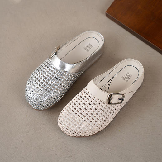 【夏季新款】西村名物2025年夏季新款舒适平底包头后空拖鞋T25AH16381 商品图3