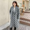 【诗铭洛可】XC7714棋盘格内里夹棉大衣B12-1 商品缩略图2