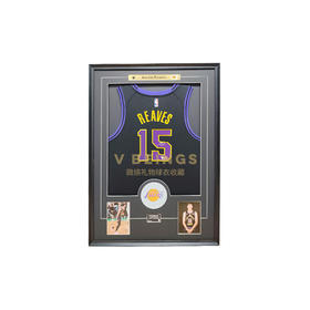 收藏系列 里弗斯 湖人队15号 黑色球迷版 亲笔签名球衣