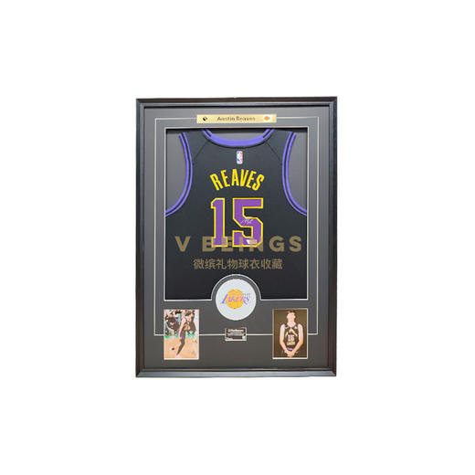 收藏系列 里弗斯 湖人队15号 黑色球迷版 亲笔签名球衣 商品图0