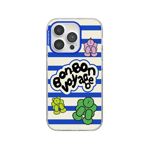 【蓝星访客】蹦子旅途 POPCASE手机壳 MagSafe Popcase磁吸款 撞色 条纹 字母 卡通 iPhone 15/14/13 商品图1