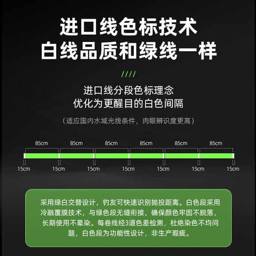 江左新品纤影系列高端路亚X8八编PE线进口原丝 商品图4