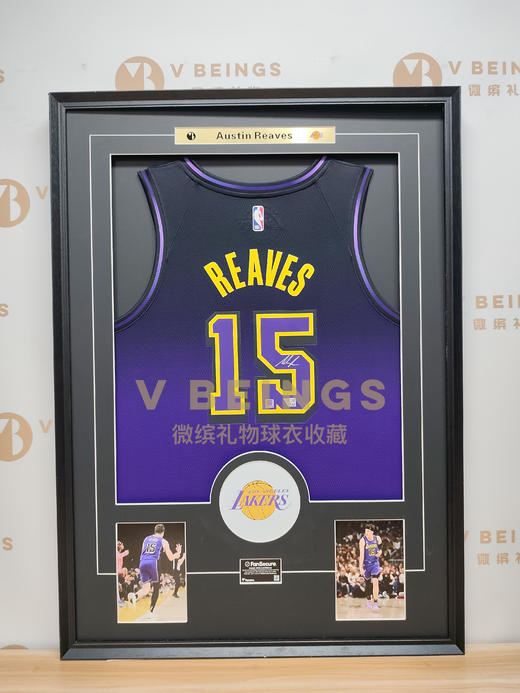 收藏系列 里弗斯 湖人队15号 紫色球迷版 亲笔签名球衣 商品图1