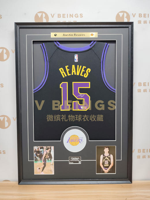 收藏系列 里弗斯 湖人队15号 黑色球迷版 亲笔签名球衣 商品图1