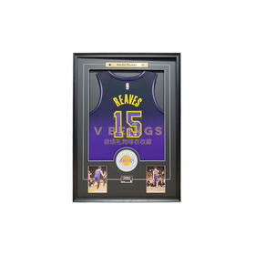 收藏系列 里弗斯 湖人队15号 紫色球迷版 亲笔签名球衣