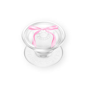 【甜】优雅缎带·粉 POPGRIP泡泡骚手机粘贴式气囊支架 Graphic平面系列 粉色 蝴蝶结