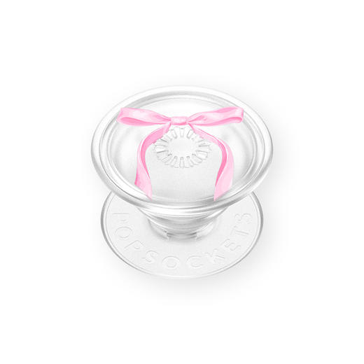 【甜】优雅缎带·粉 POPGRIP泡泡骚手机粘贴式气囊支架 Graphic平面系列 粉色 蝴蝶结 商品图0