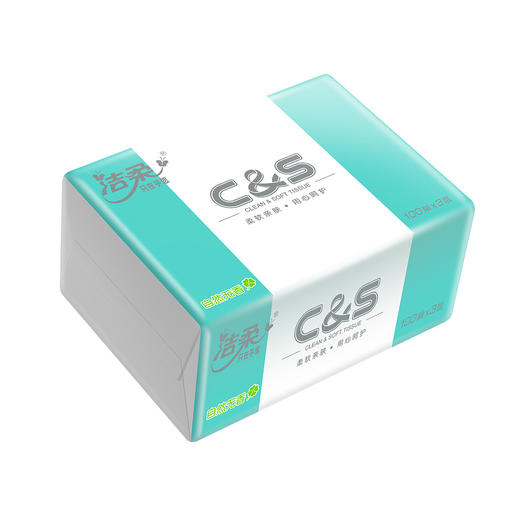 【秒杀】洁柔纸面巾雅白纯木软抽纸3层100抽×3包 商品图1