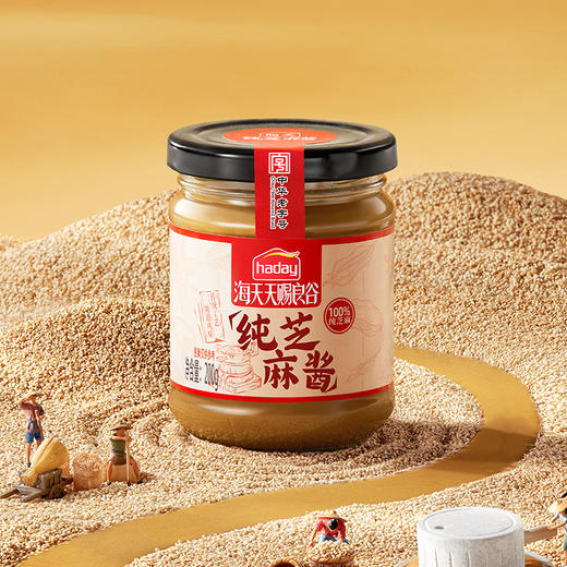 海天天赐良谷纯芝麻酱200g 古法石磨细磨 商品图1