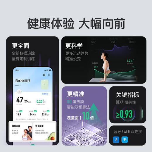 【积分兑换】Keep  体脂秤S2（米白）（送喜马月卡） 商品图5
