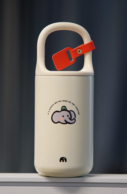 小象“奶呼呼”奶包保温杯  手提316不锈钢保温杯  魔法象  保温杯 随身杯 水杯 广西师范大学出版社 商品图2