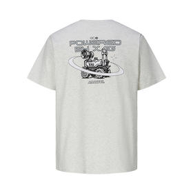 XAG  无人车美式复古风重磅凉感棉T