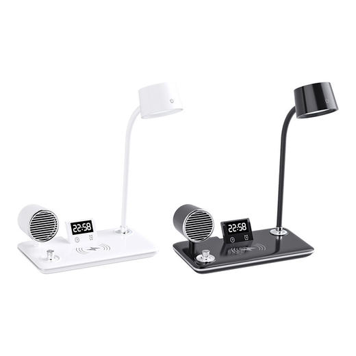 【智能多功能🔥护眼+充电+蓝牙音响】一盏灯搞定学习&休闲！360°可调蛇形管，三色灯光随心选，15W无线充电⚡轻触调节色温，学生党必备！智能多功能卧室充电床头灯 商品图4