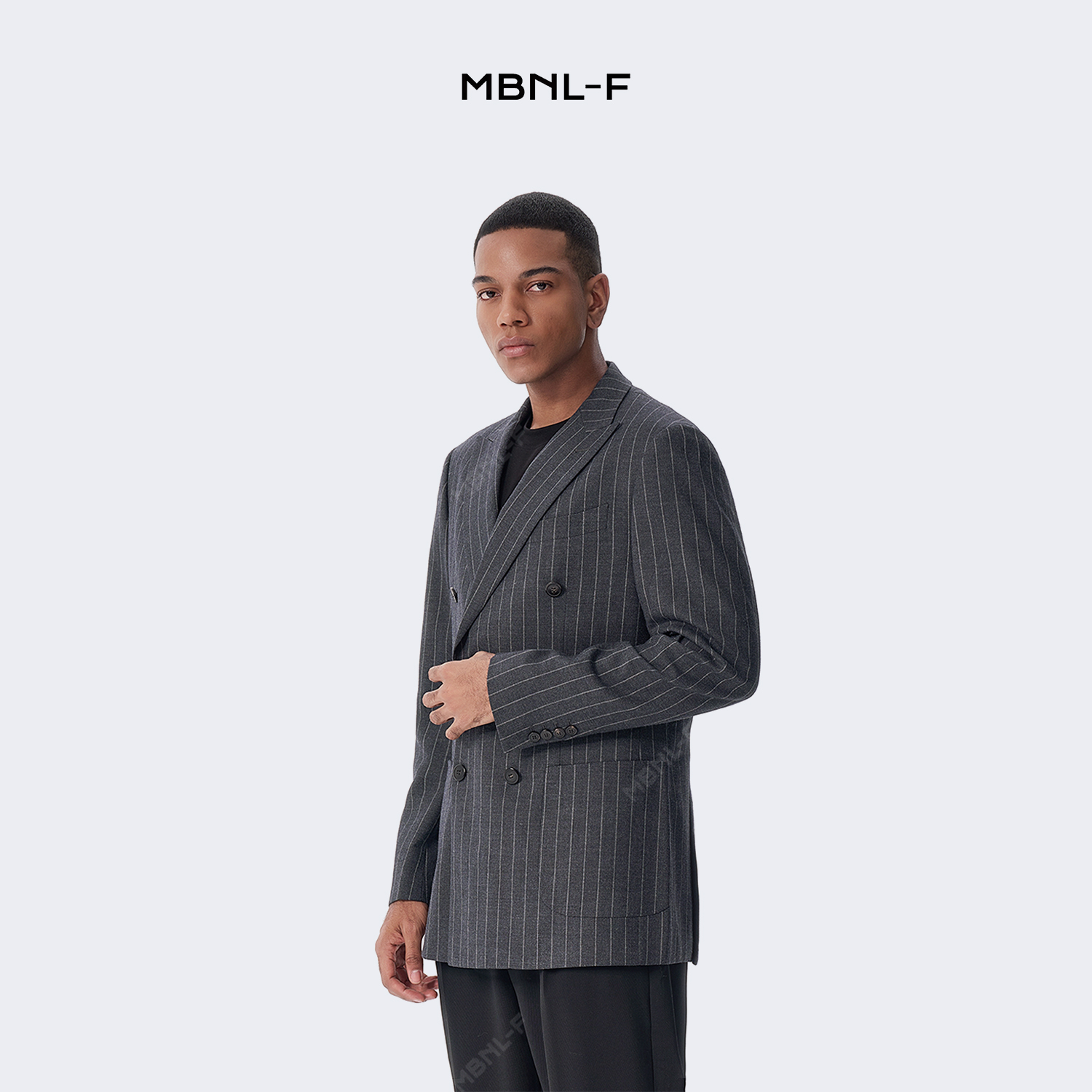 MBNL-F“竖纹西装” 24F/W秦磊Q 高定休闲正式西装外套 LL-WX214800商品图1
