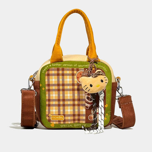 裁缝学苑AH15时尚格子撞色小包包纸样新款单肩手提斜挎小方包 商品图1