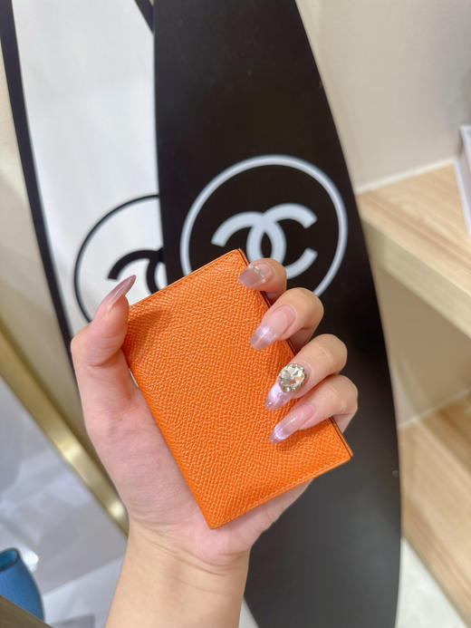 爱马仕 金棕色 E皮 卡包 商品图3