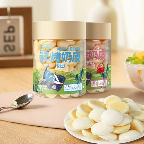 牧诺 鲜烤奶脆/鲜烤奶皮 高钙高蛋白 营养美味 6袋装/4瓶装 商品图1