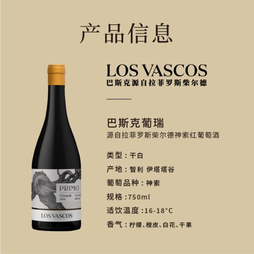 (测试勿拍)拉菲罗斯柴尔德巴斯克葡瑞神索红葡萄酒智利原瓶进口2022年份 商品图1