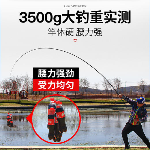 伽玛精工粹一击超轻超硬轻量钓鱼竿手竿钓竿台钓竿综合竿渔具竿 商品图2