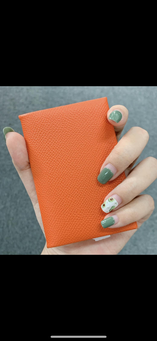 爱马仕 金棕色 E皮 卡包 商品图2