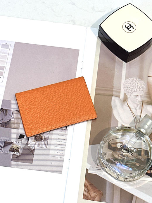 爱马仕 金棕色 E皮 卡包 商品图1