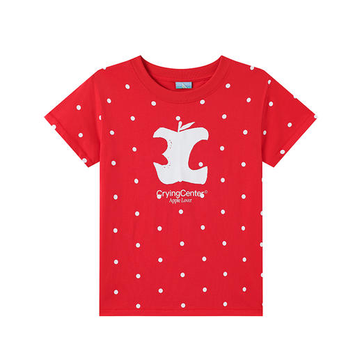 CryingCenter 女款3C苹果波点正肩tee 哭喊中心 商品图8
