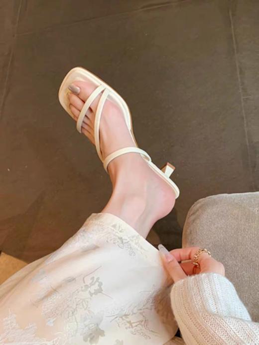 增高6cm‼️【“长期主义者”方头绑带凉鞋】好穿不累脚  巨显腿长！ 商品图6