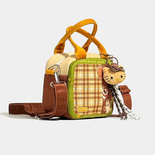 裁缝学苑AH15时尚格子撞色小包包纸样新款单肩手提斜挎小方包 商品图4