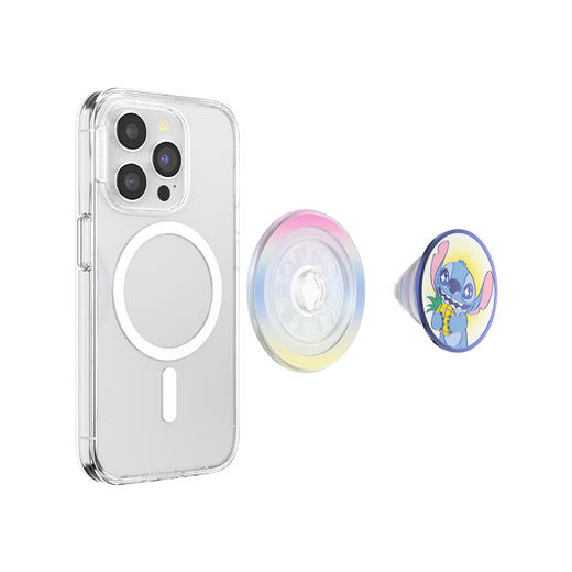 【银河甜甜圈】彩虹甜心史迪奇·MagSafe圆啪嗒 PopSockets X Stitch MAGSAFE磁吸手机气囊支架 Round圆啪嗒系列 彩虹色 史迪奇 商品图3
