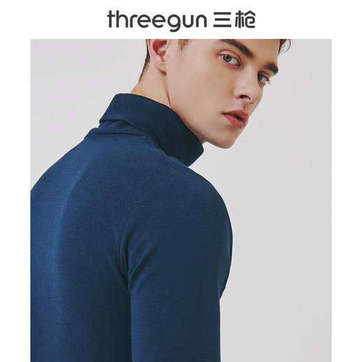 Threegun三枪 密棉两翻领长袖男衫-22623A911 商品图12