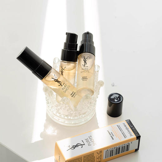  国柜直达  现货清仓【YSL夜皇后精华】双重质地 修护焕亮 改善肤质 7ml*3支（下单后72h发货） 商品图4