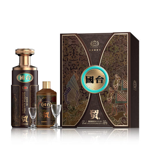 【年货节开门红】国台 贸 丝路礼遇版 酱香型 53度 400ml+100ml【礼盒装】x4 整箱 商品图4