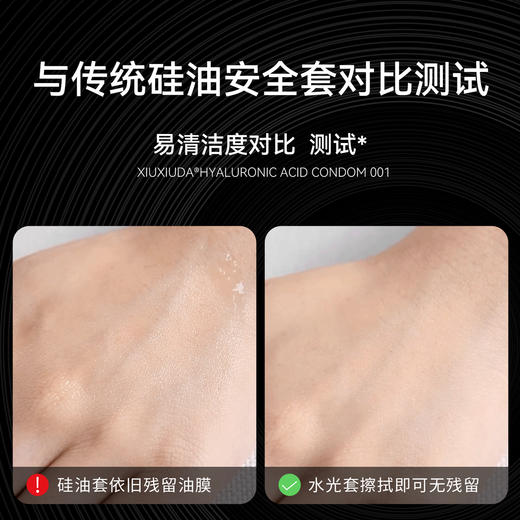 羞羞哒水光避孕套超薄款001安全套玻尿酸水溶性不油腻 计生成人用品中号 商品图5