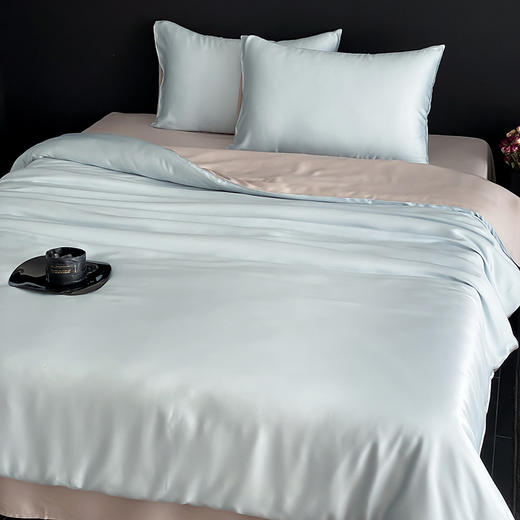 【热卖推荐】自然醒A类奥地利进口60支兰精天丝纯色双拼四件套HS 商品图9