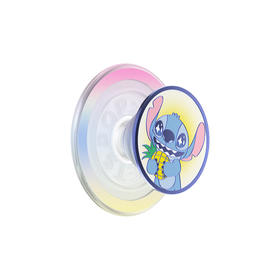 【银河甜甜圈】彩虹甜心史迪奇·MagSafe圆啪嗒 PopSockets X Stitch MAGSAFE磁吸手机气囊支架 Round圆啪嗒系列 彩虹色 史迪奇